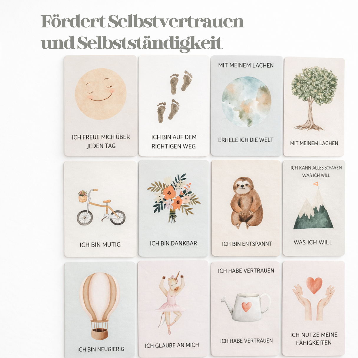 Affirmationskarten für Kinder