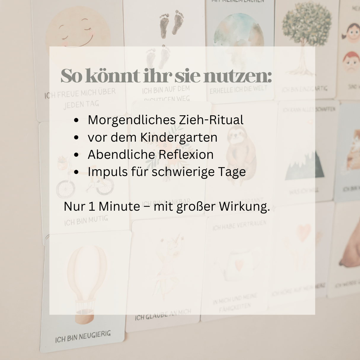 Affirmationskarten Kinder