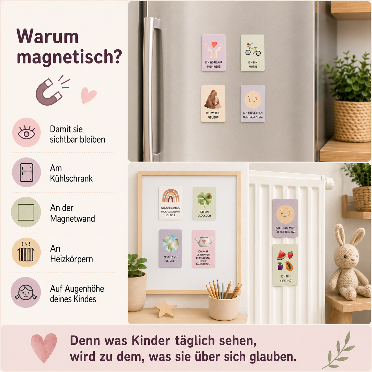Affirmationskarten Magnetisch