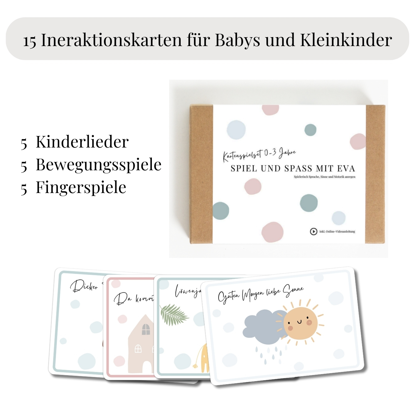 Interaktionskarten für Kinder von 0 bis Jahren – Bild 2