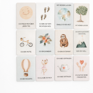 Magentische Affirmationskarten für Kinder ab 3 Jahren